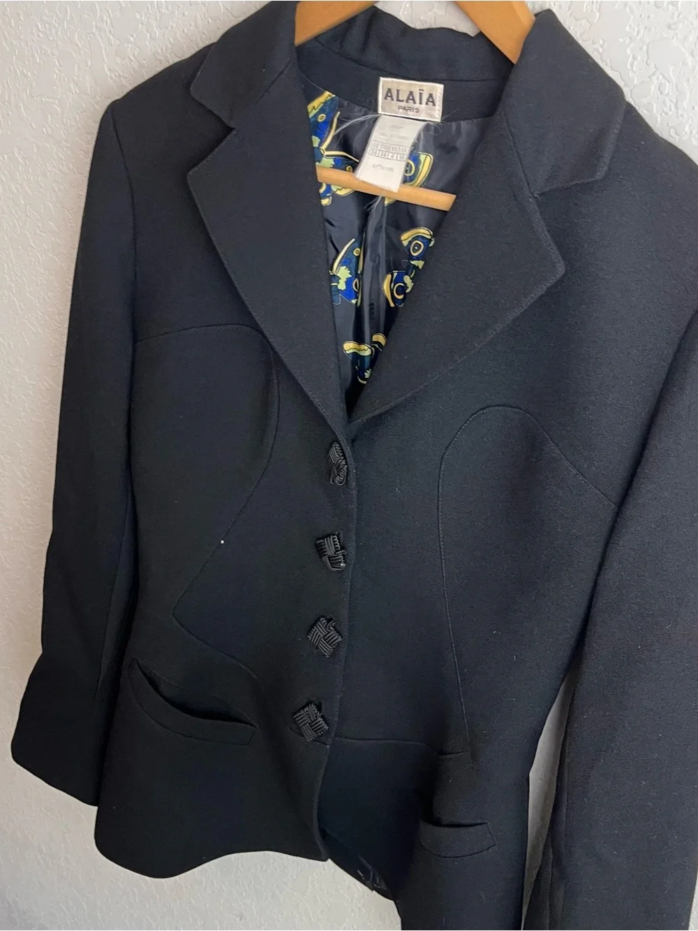 Vintage Azzedine Alaïa 1991 Butterfly Archive Sculpted Blazer FR 38 Jacket Rare - Picture 7 of 16